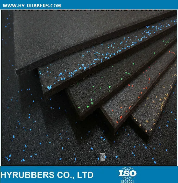 Recycled Rubber Flooring/Tile/Interlock/Roll Shape for Gym