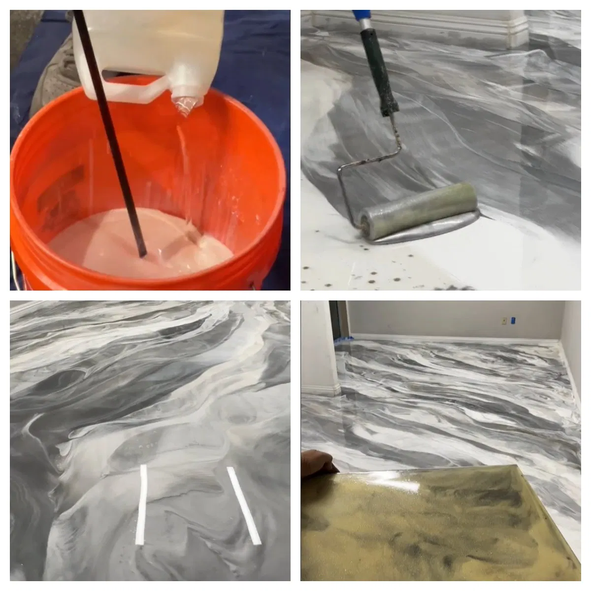 Hot Sale Wholesale Transparent Metallic Epoxy Floor Paint Coating for Garage Floor Metallic Floor Coating