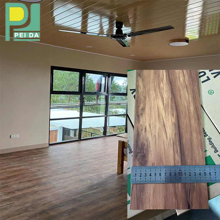 Waterproof Wooden Click Plastic Vinyl Floor Planks for Apartment 8mm Spc Floor