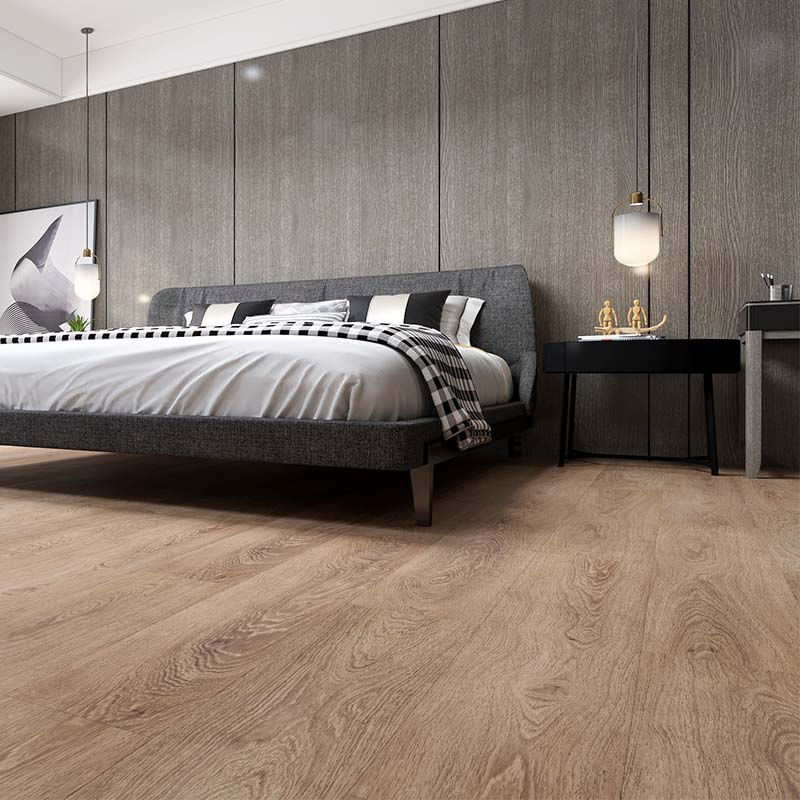 Durable Commercial-Grade Wood Grain Vinyl Laminate with Underlayment
