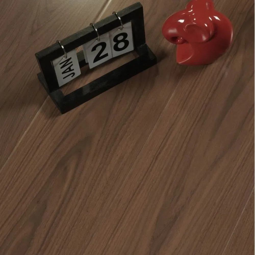 Home Decor Glossy 8mm 10mm 12mm Waterproof Anti-Slip Hardwood Click Engineered Wood Floor Tile Customized Spc PVC Lvt Plank Building Material Laminate Flooring