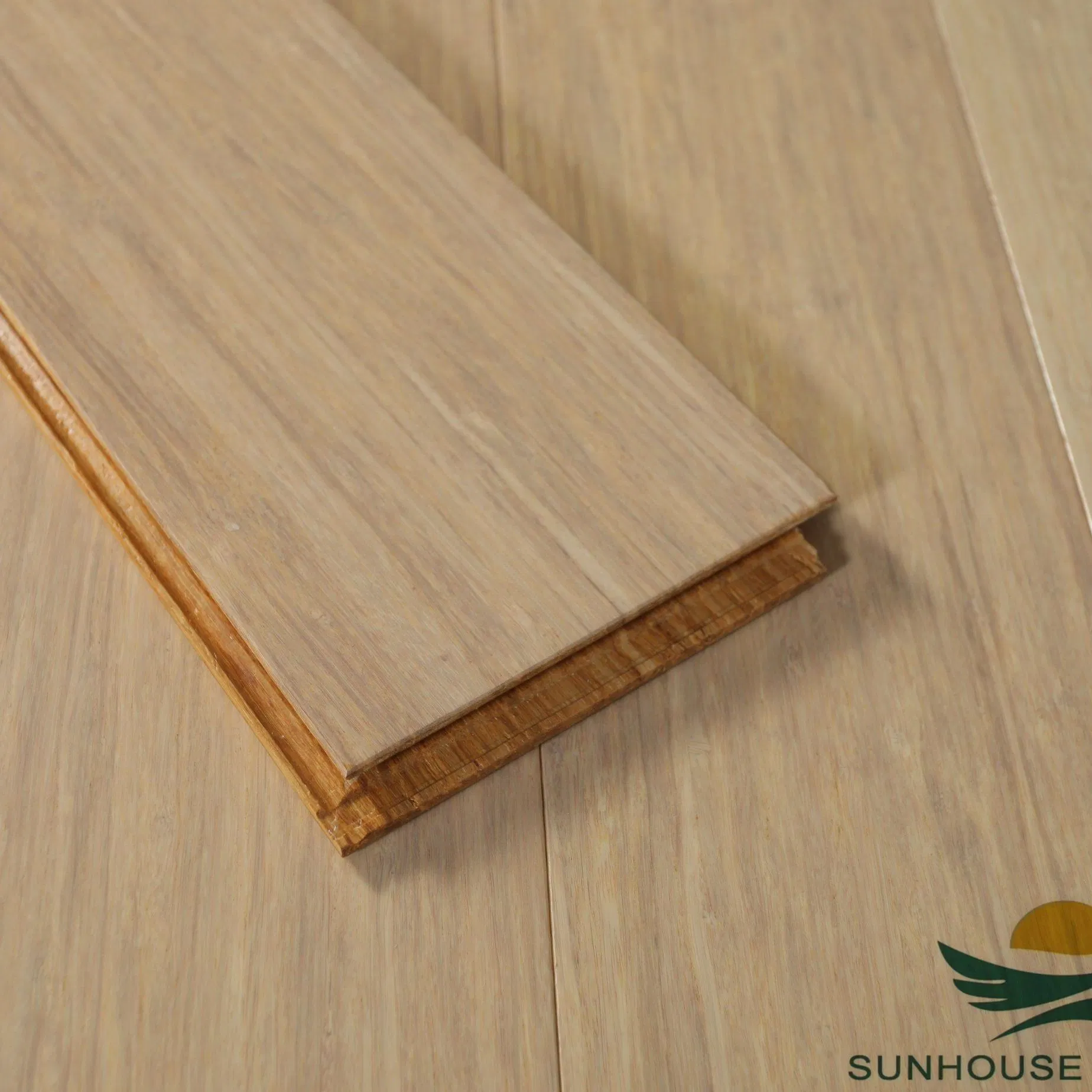 Solid Strand Woven Bamboo Flooring Piso Bambu Indoor Eco-Friendly Waterproof