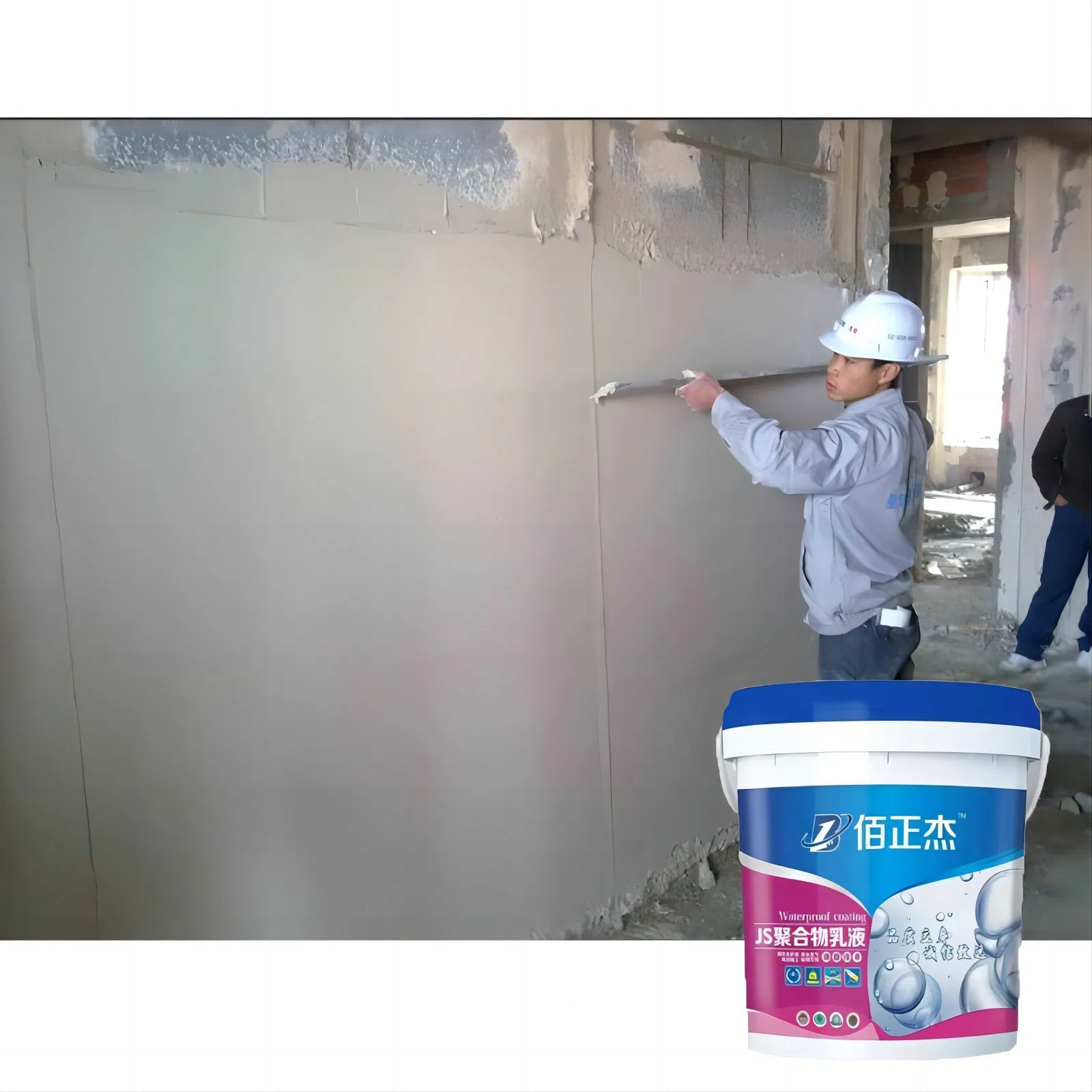 Concrete Js Polymer Cement Waterproof Coating for Roof Floor