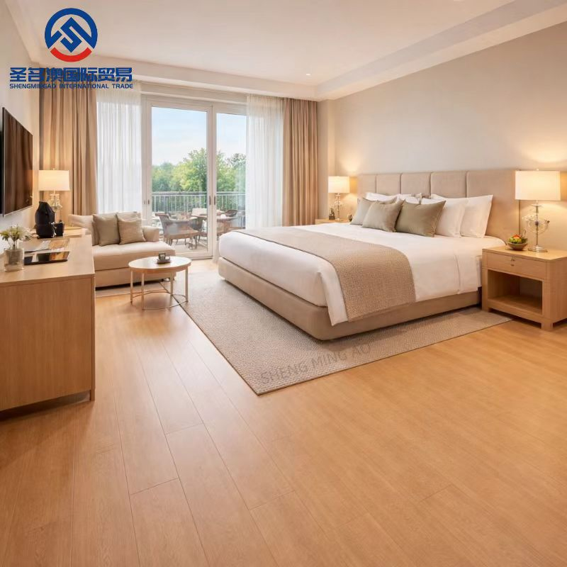 Engineered Oak Flooring Waterproof Click Lock System Easy Installation