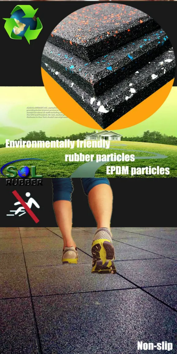 Rubber Flooring Tile Detail