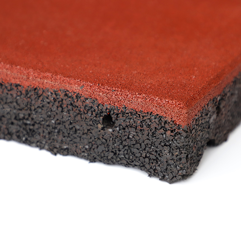 China Supplier High Quality Rubber Gym Flooring Recycled Rubber Pavers Lowes Rubber Floor Tile