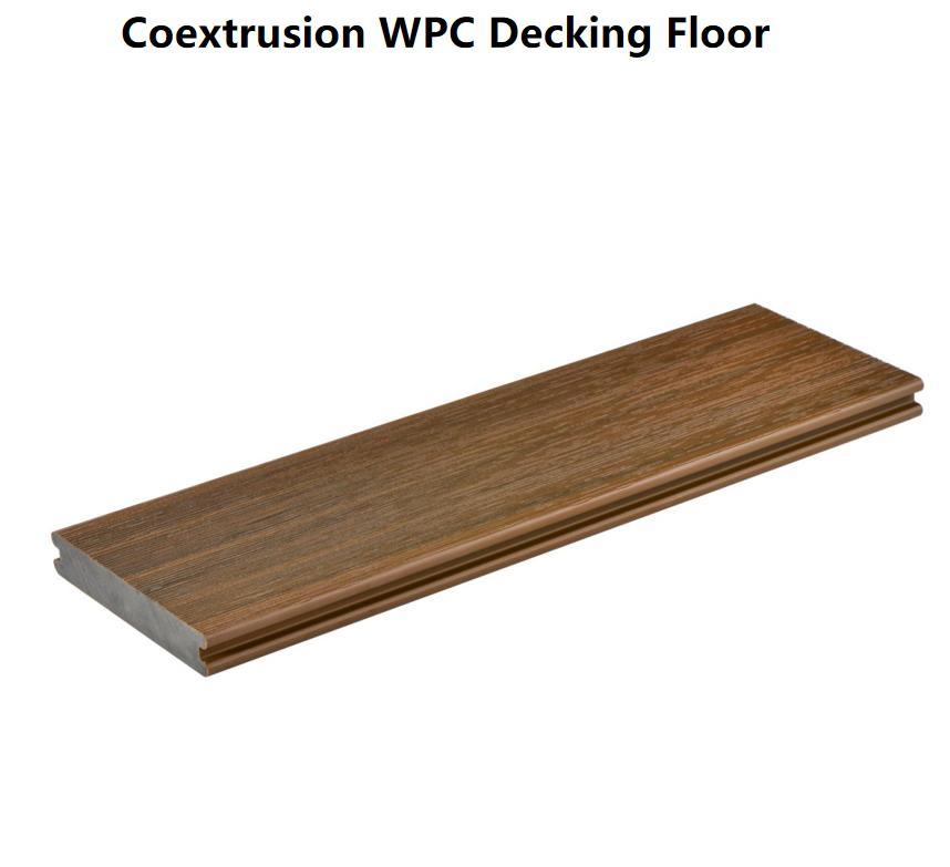 Waterproof Stain Resistant Slip Resistance Wood Plastic Composite WPC Outdoor Solid Decking Floor