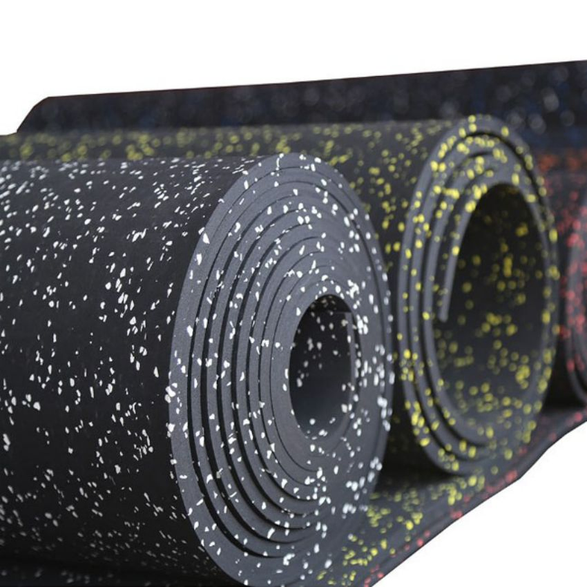 Factory Wholesale Anti-Slip 8mm Recycled Gym Rubber Flooring Roll Tiles
