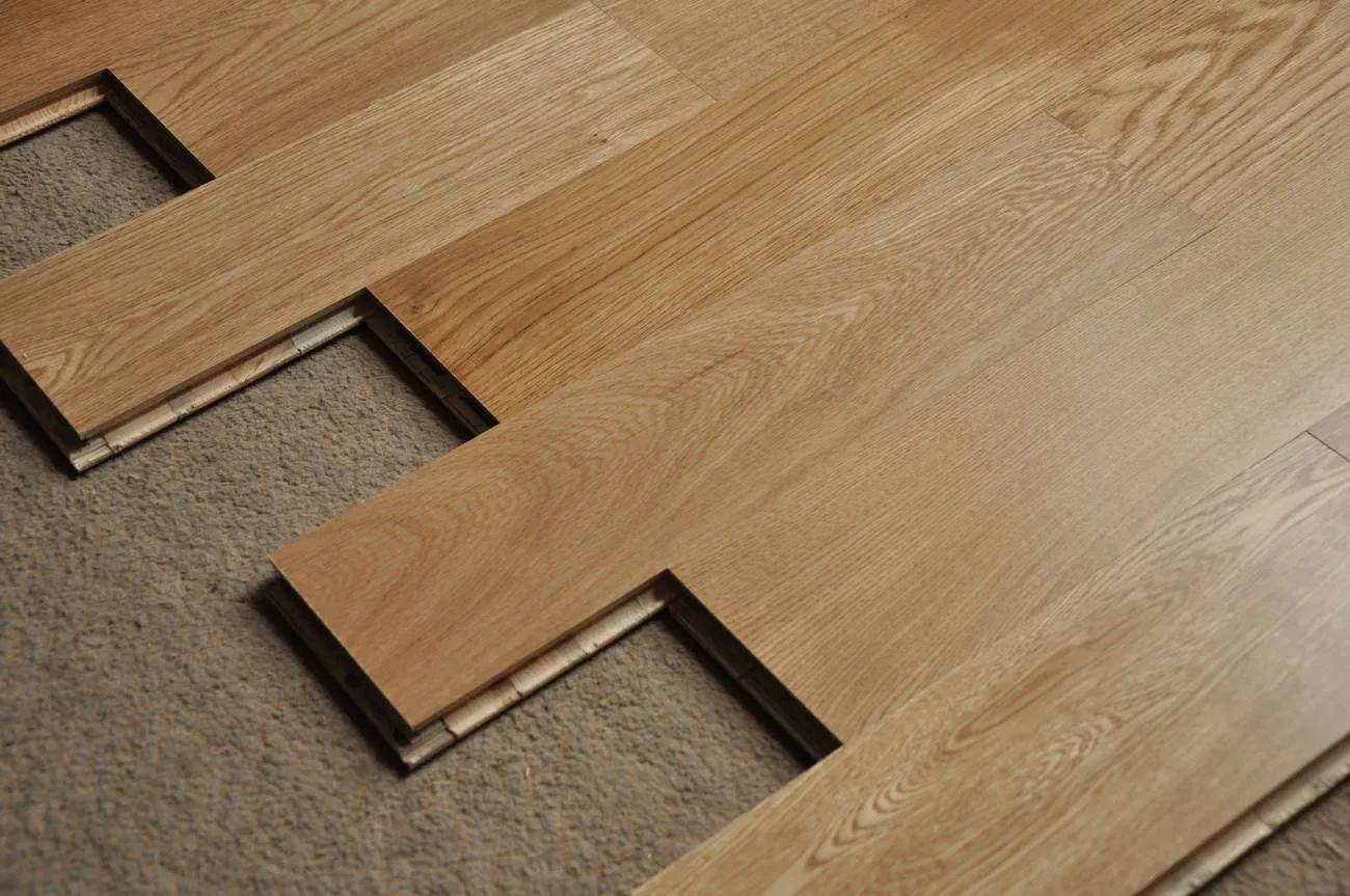 Home Decoration Oak 3-Layer Parquet Wooden Waterproof Fireproof Engineered Wood Plank Flooring