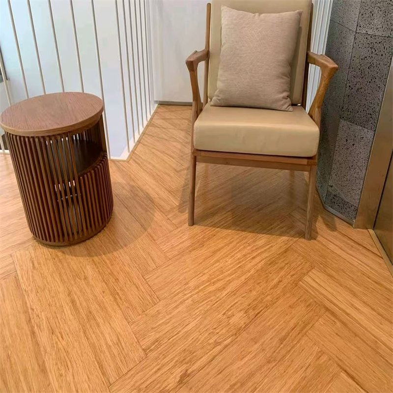 Certified E0 Grade Low Voc Non Toxic Indoor Strand Woven Bamboo Flooring