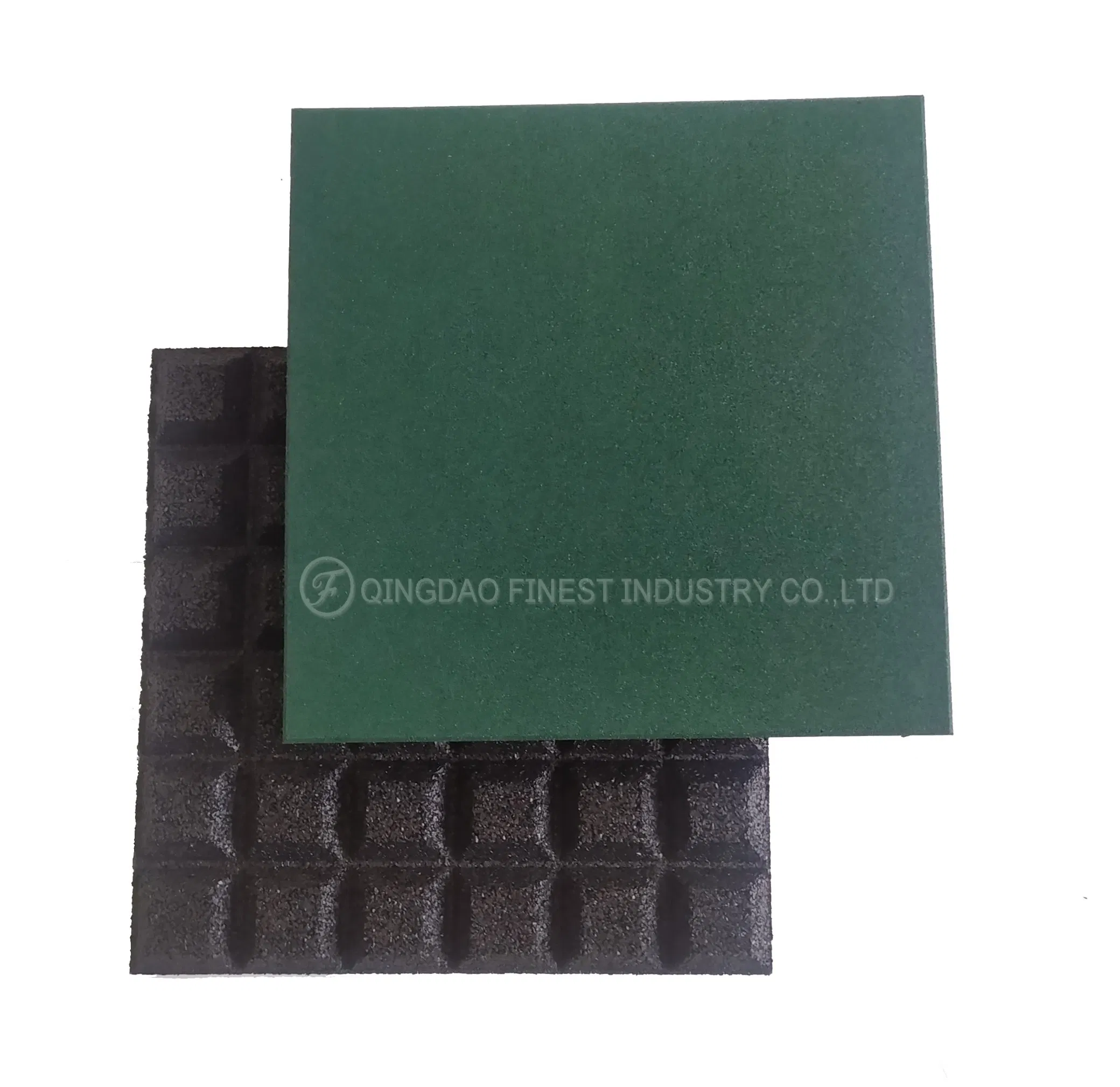 Popular Durable 500mm X 500mm Recycled Rubber Flooring Tile for Gym