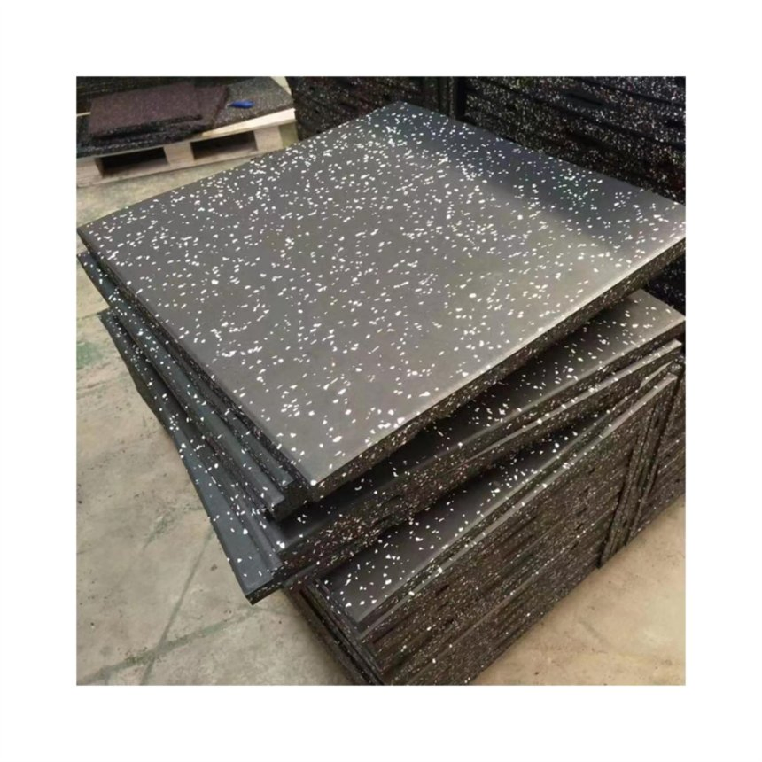 Non-Toxic Gym Rubber Flooring Eco-Friendly Gym Rubber Floor Tiles for Recycled Gym Rubber