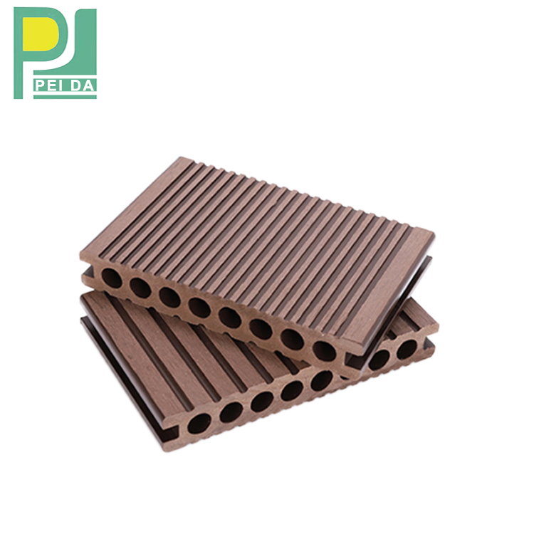 Outdoor Anti-Slip Weather Resistant Wood Composite WPC Decking Flooring Solid