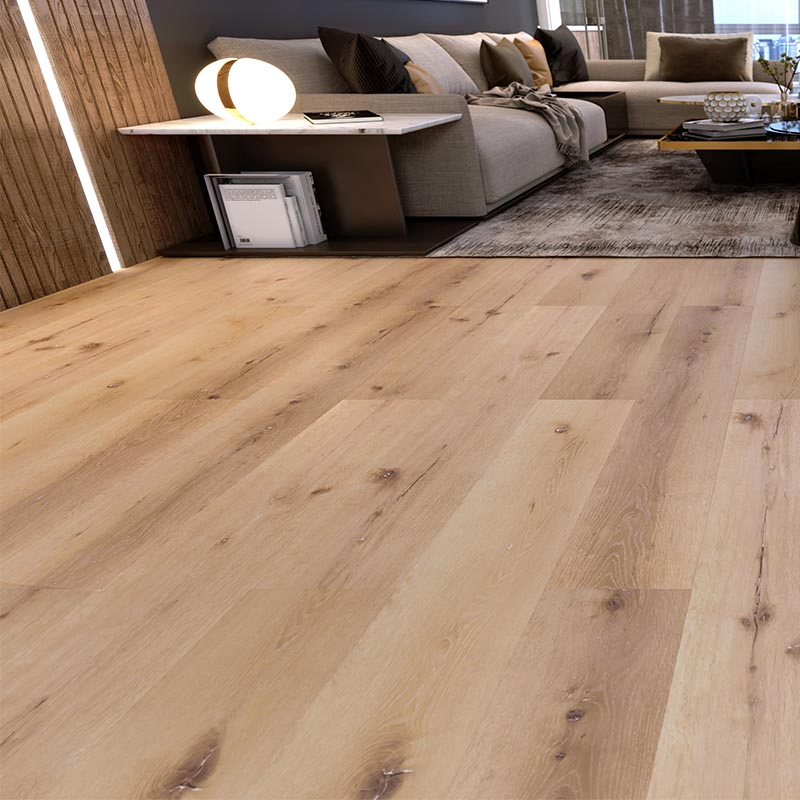 Durable Commercial-Grade Wood Grain Vinyl Laminate with Underlayment