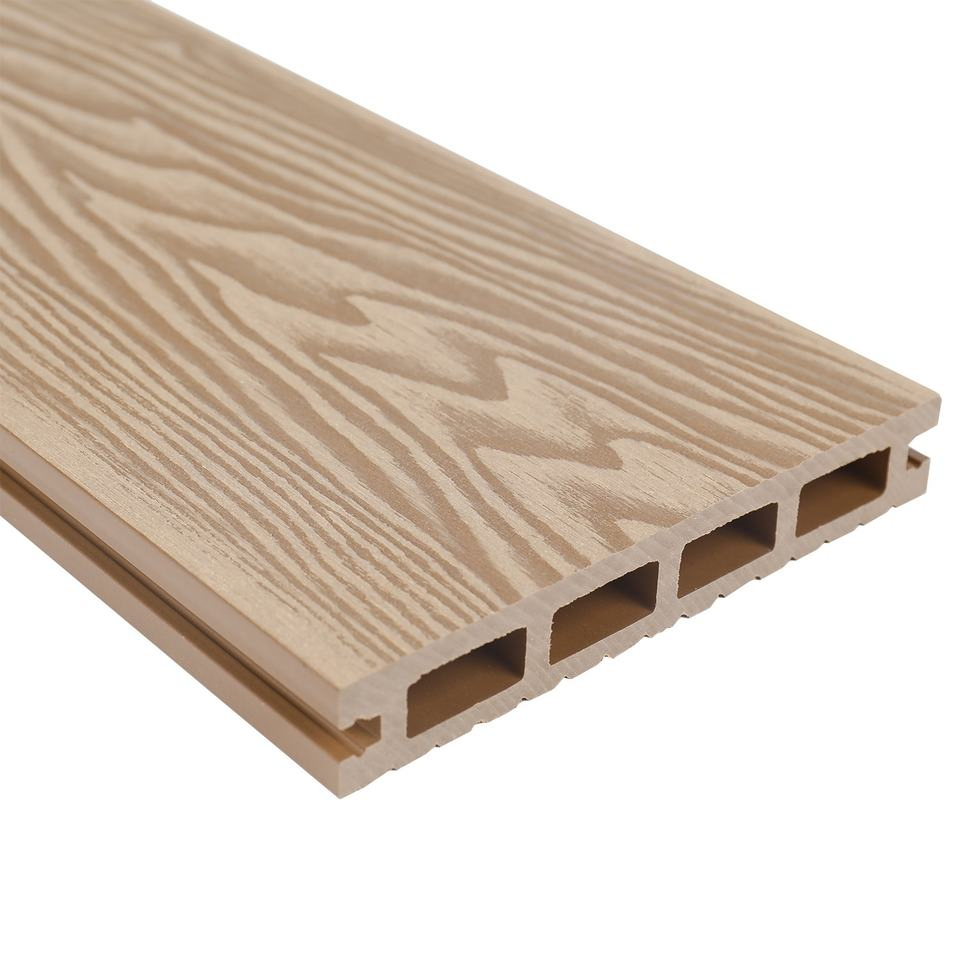 High Slip Resistant Plastic Wood Decking UV Resistant Boat Flooring Natural Wood Look Composite Flooring Outdoor