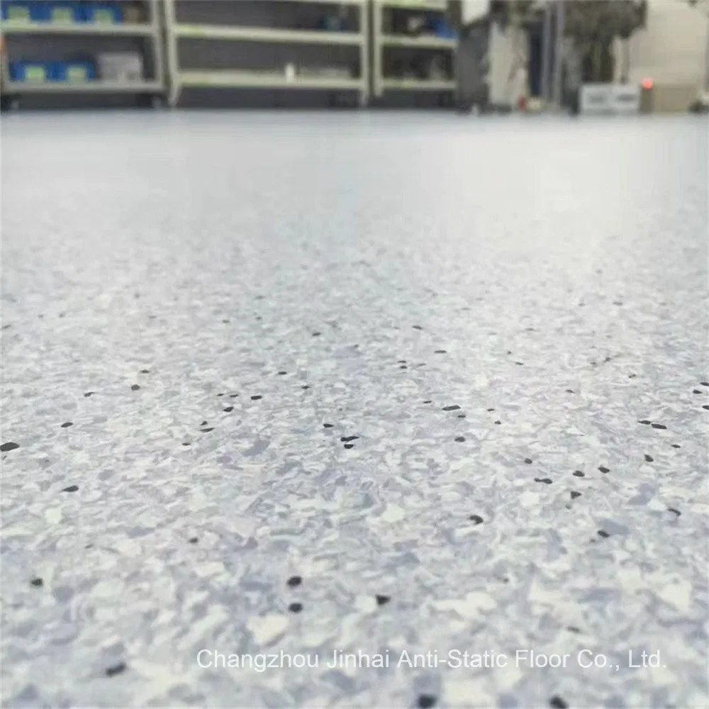 Cleanroom System ESD PVC Vinyl Homogeneous Floor Anti Static Conductive Floor