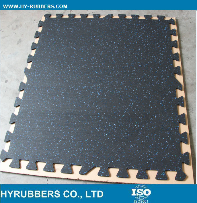 Recycled Rubber Flooring/Tile/Interlock/Roll Shape for Gym