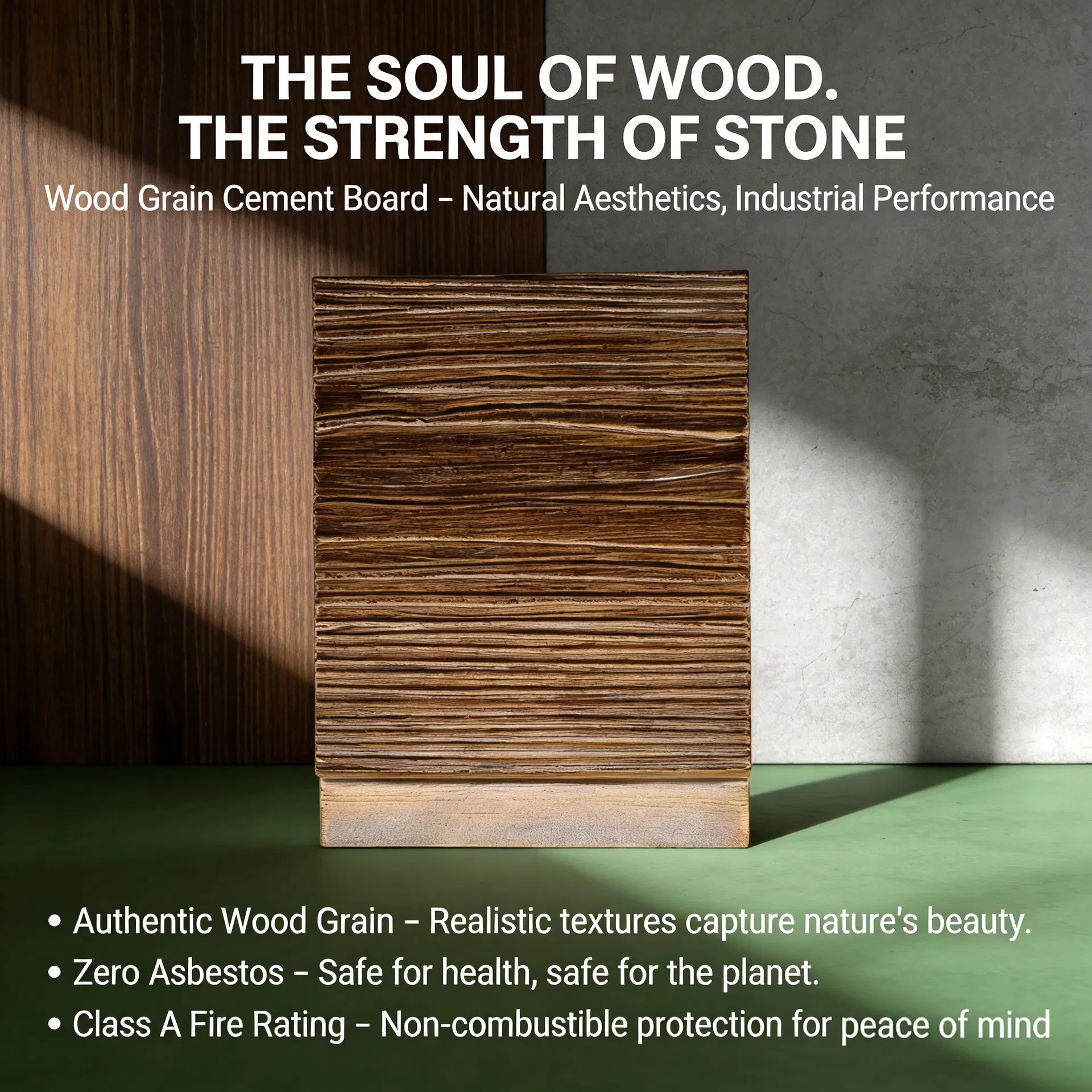 Cement Plank Wood Grain