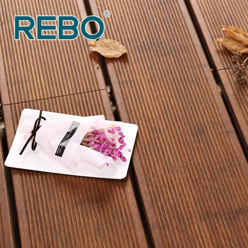 Durable Fireproof Eco-Friendly Cheap Outdoor Bamboo Garden Flooring Material