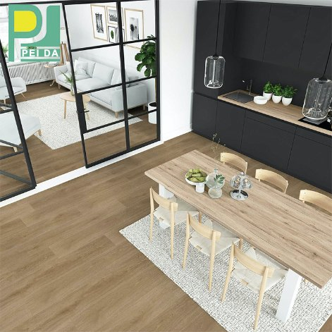 Commercial Wooden PVC Vinyl Floor Spc Plank