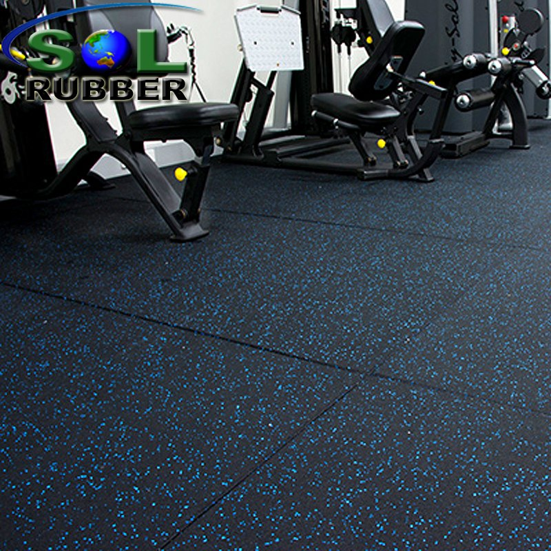 Sol Rubber Recycled SBR Gym Matting Rubber Floor Tile