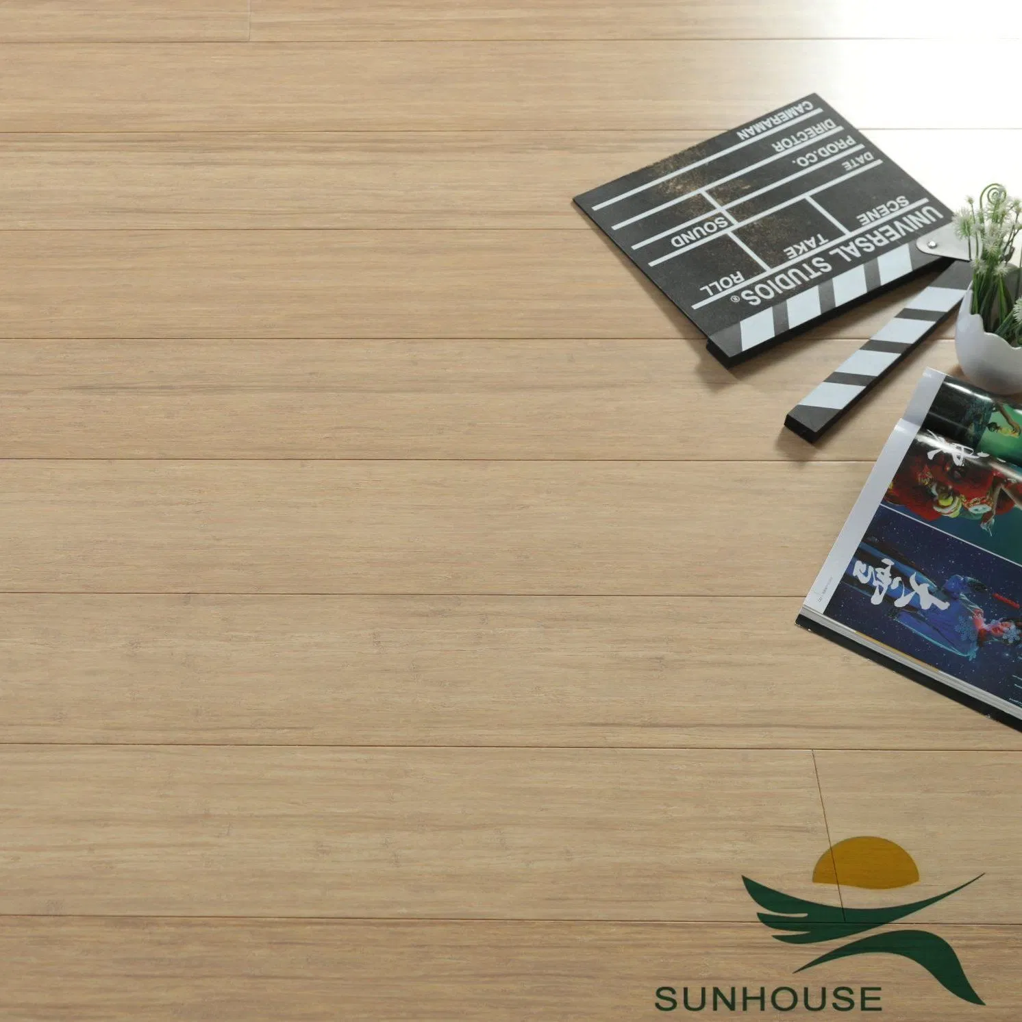 Solid Strand Woven Bamboo Flooring Piso Bambu Indoor Eco-Friendly Waterproof
