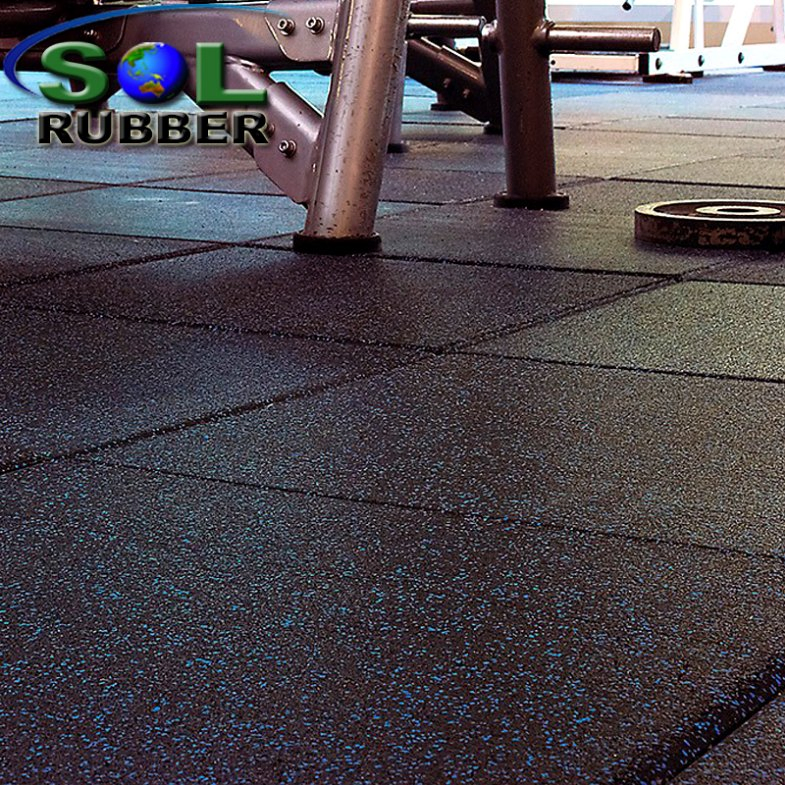 Sol Rubber Recycled SBR Gym Matting Rubber Floor Tile