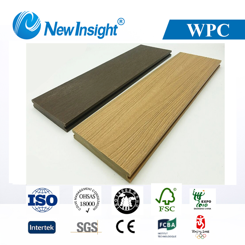 Outdoor Stylish WPC Decking: Slip-Resistant with 100% Recycled Wood Plastic Materials