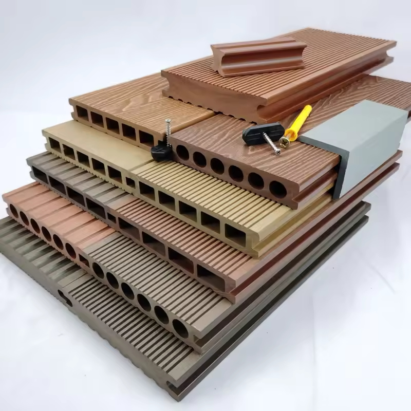 Slip Resistant Garden Floor Tiles Outdoor and Anti-Slip Outdoor Decking for Park Application Decking Flooring