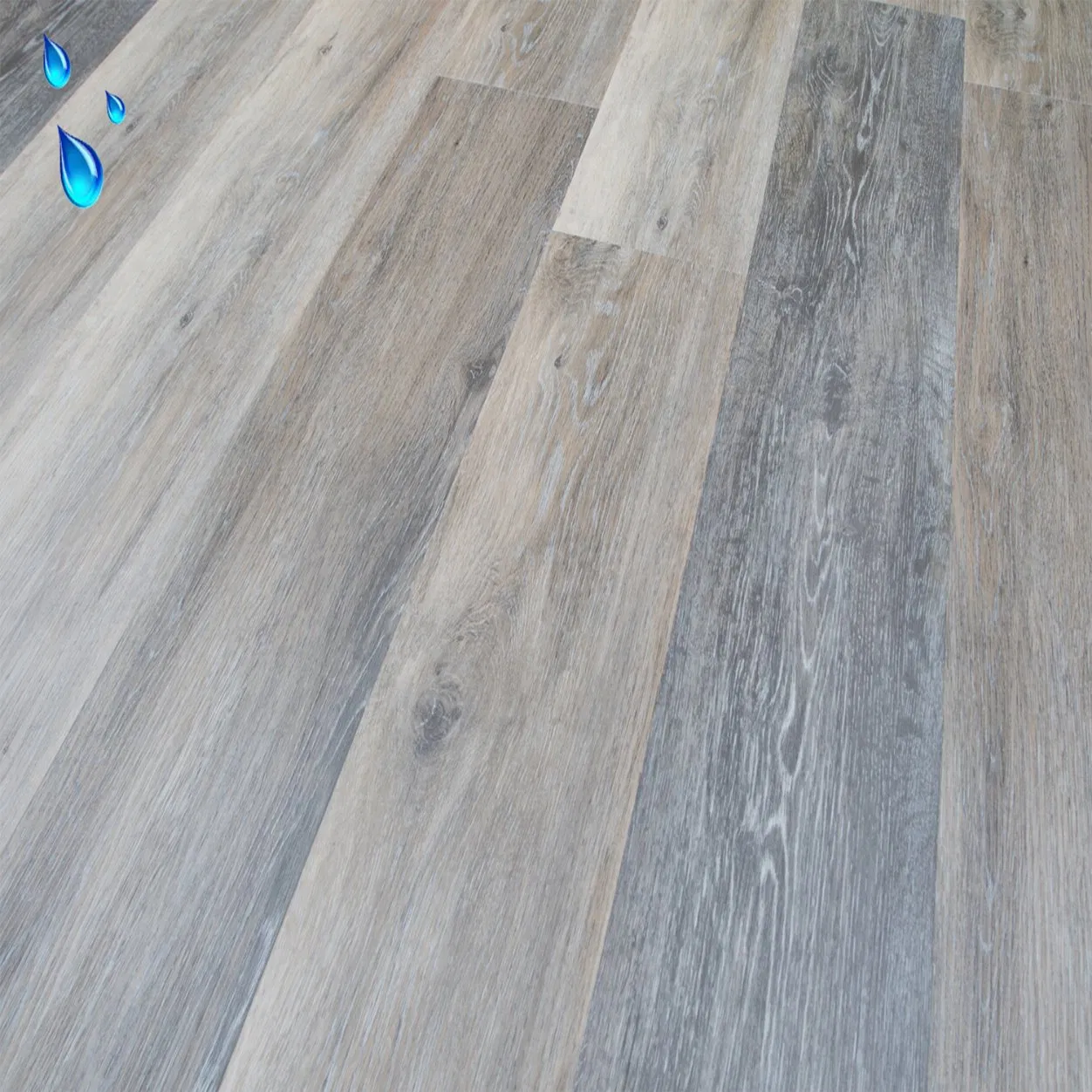 Grey Oak Anti Scratch Luxury Rigid Core Lvt Engineered Vinyl Flooring Planks