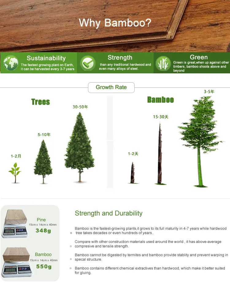 Bamboo Industrial Parquet Flooring Detail