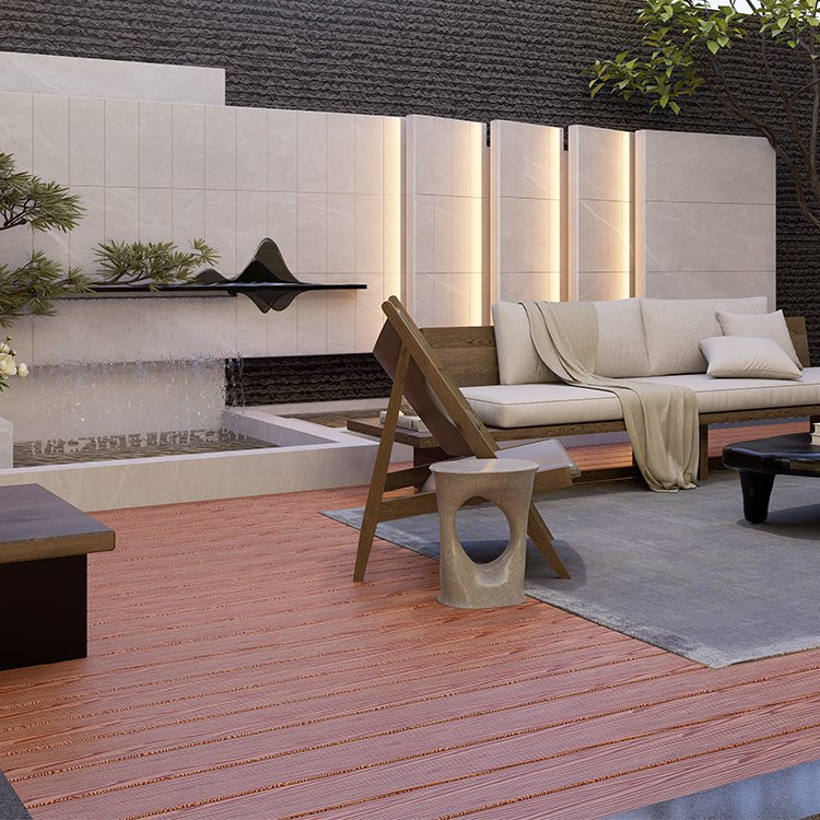 2900mm Length Slip Resistant WPC Decking for Swimming Pool Area Outdoor Leisure Space