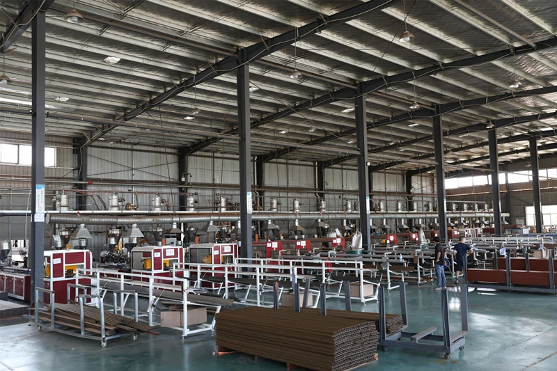 Anhui Prairie Floor WPC outdoor decking installation project
