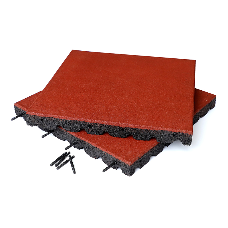 China Supplier High Quality Rubber Gym Flooring Recycled Rubber Pavers Lowes Rubber Floor Tile