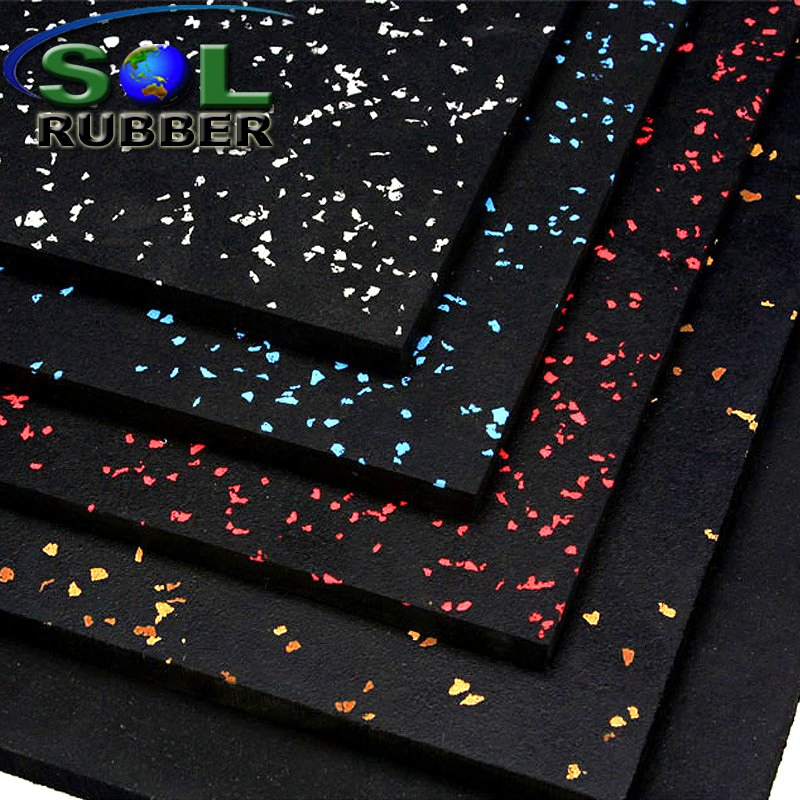 Sol Rubber Highly Durable Recycled Rubber Gym Matting Crossfit Rubber Tiles