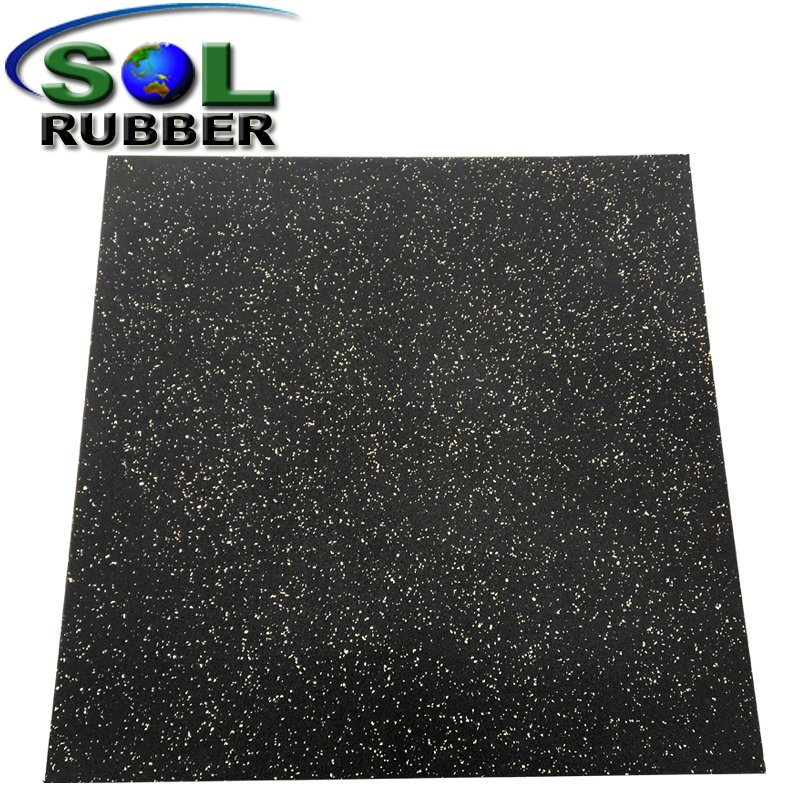 Sol Rubber Recycled Materials Gym Fitness Rubber Flooring Tiles