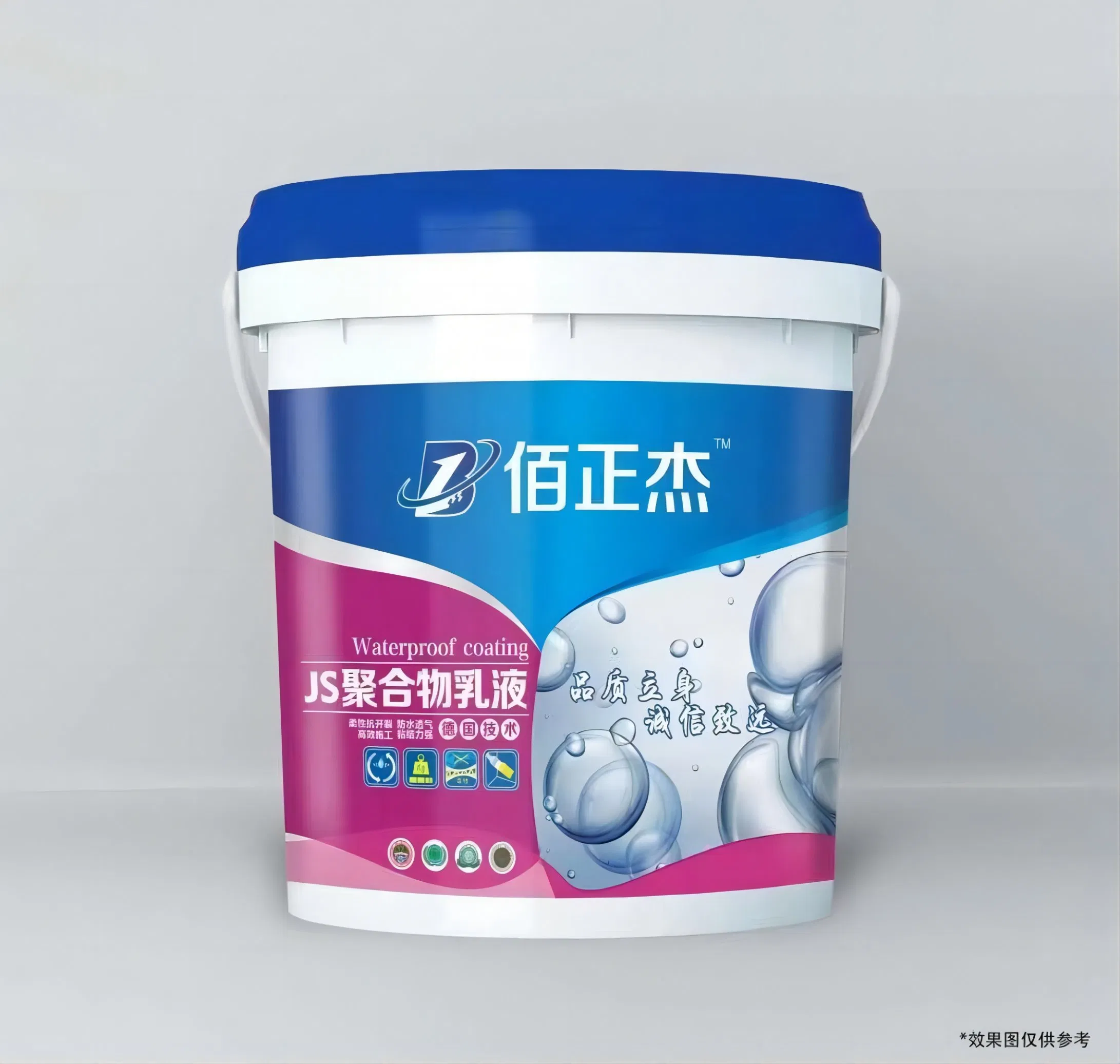 Concrete Js Polymer Cement Waterproof Coating for Roof Floor