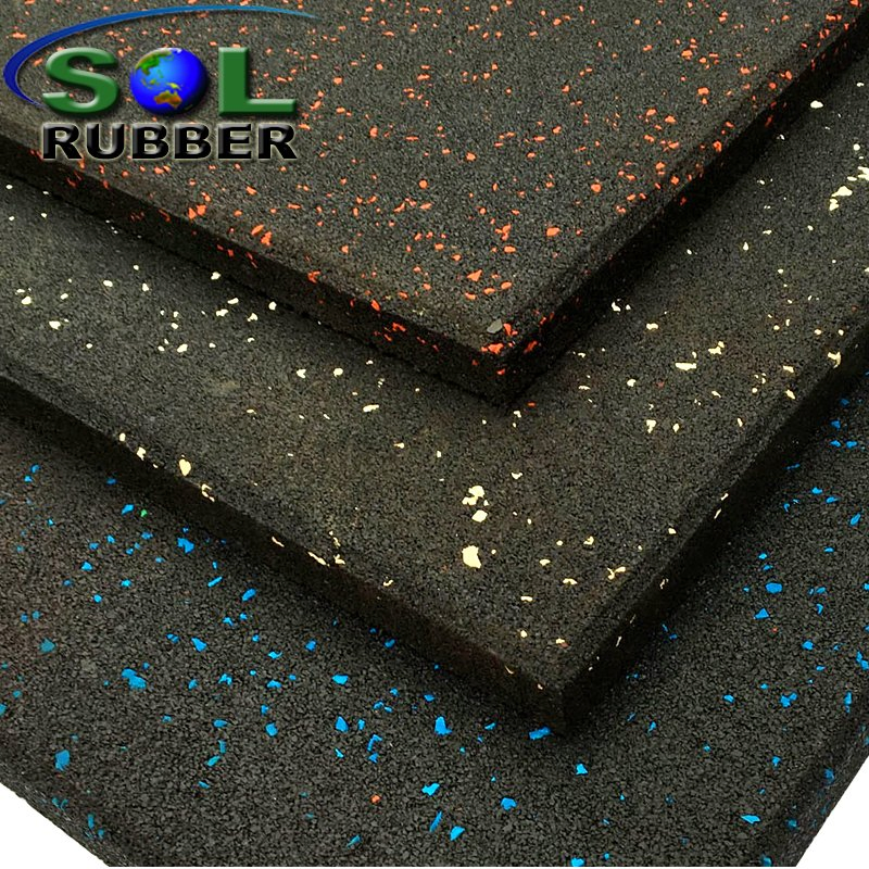 Sol Rubber Recycled SBR Gym Matting Rubber Floor Tile