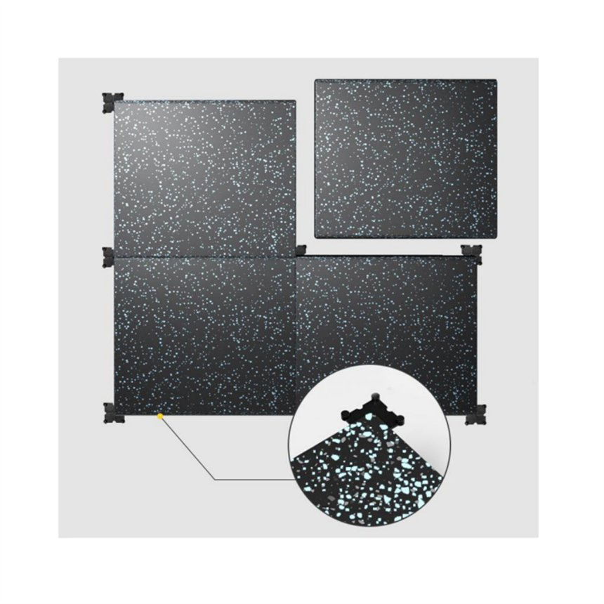 Non-Toxic Gym Rubber Flooring Eco-Friendly Gym Rubber Floor Tiles for Recycled Gym Rubber