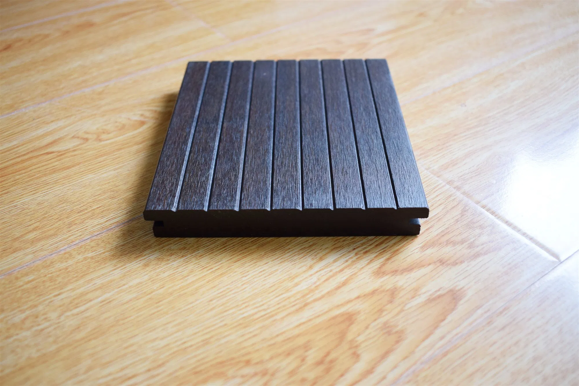 Outdoor Eco-Friendly Carbonized Solid Strand Woven Bamboo Flooring