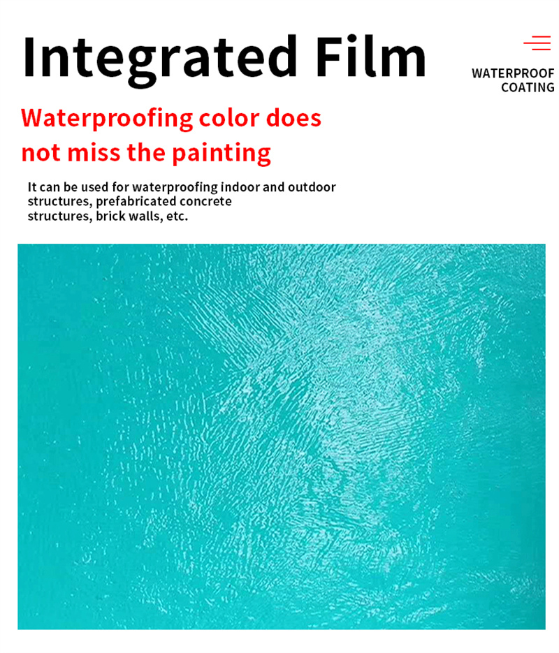 Elastic Impact Resistance Polymer Flexible Waterproof Coating for Balcony Kitchen Floor