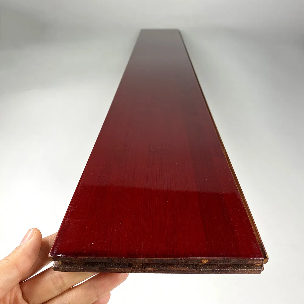 Eco-Friendly Waterproof Solid Bamboo Flooring Vertical Horizontal 15mm Carbonized Bamboo Decking