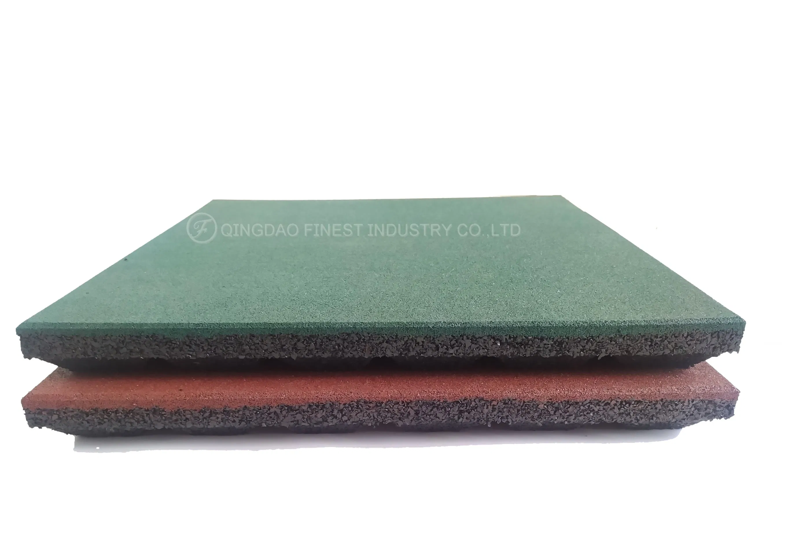 Popular Durable 500mm X 500mm Recycled Rubber Flooring Tile for Gym
