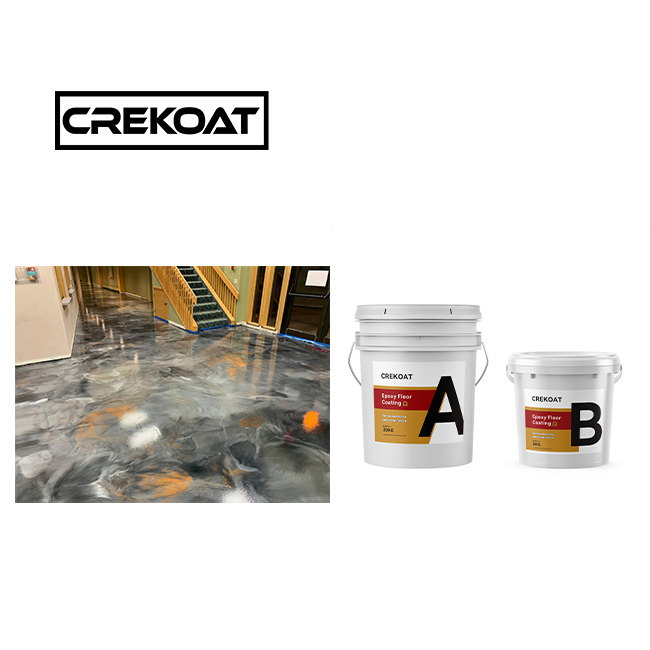 High Gloss Clear Resin Epoxy Flooring Hardened Scratch Resistant Metallic Epoxy Epoxy Coating