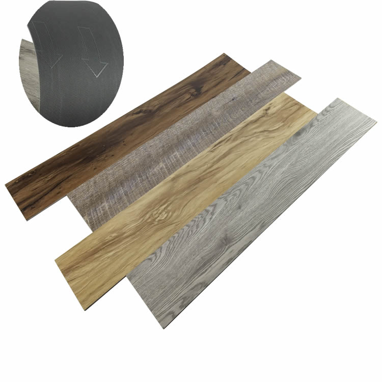 Oak Wood Texture Luxury Vinyl Plank Glue Down Dry Back Lvt Tilec for Home restaurant