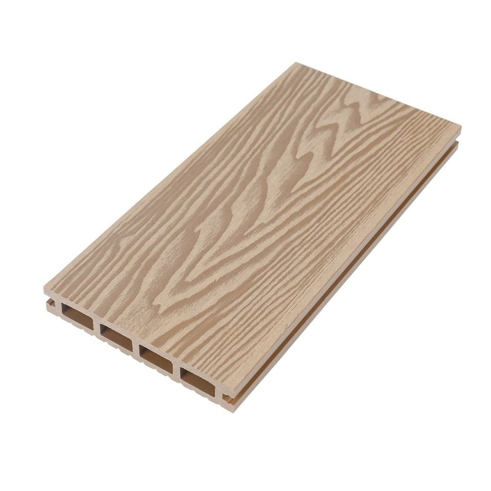 High Slip Resistant Plastic Wood Decking UV Resistant Boat Flooring Natural Wood Look Composite Flooring Outdoor