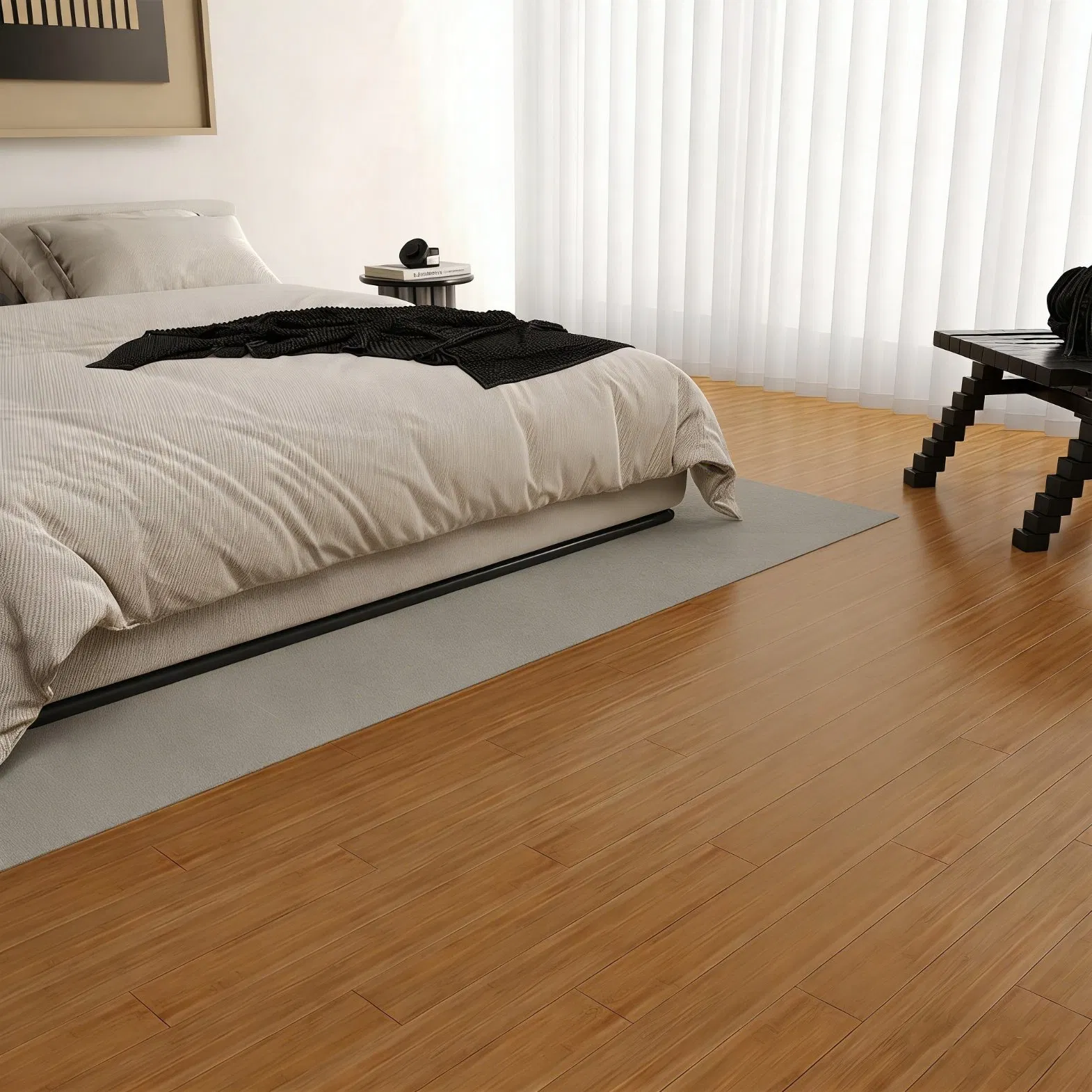 Jin De Guangmi Color Bamboo Floor Eco-Friendly and Wear-Resistant for Home Use