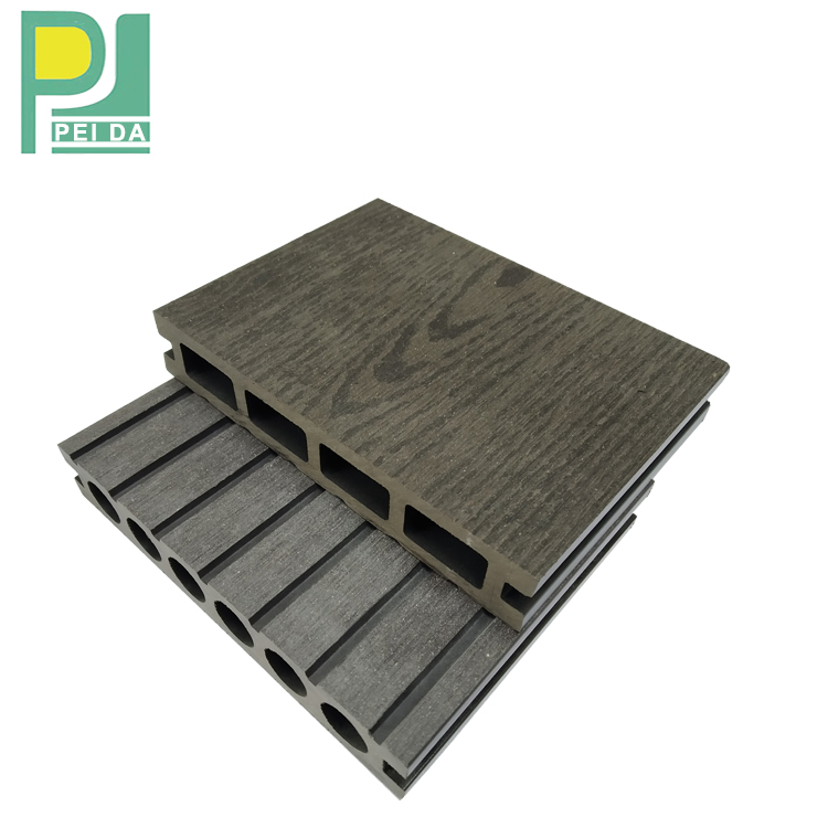 Outdoor Anti-Slip Weather Resistant Wood Composite WPC Decking Flooring Solid