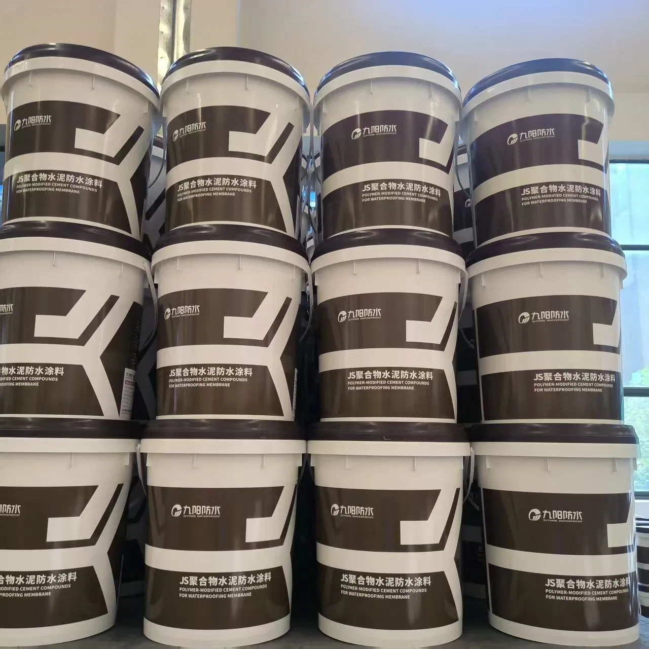 Js Polymer Cement Waterproof Coating for Cement-Based Walls, Floors, Tanks, Underground Works.