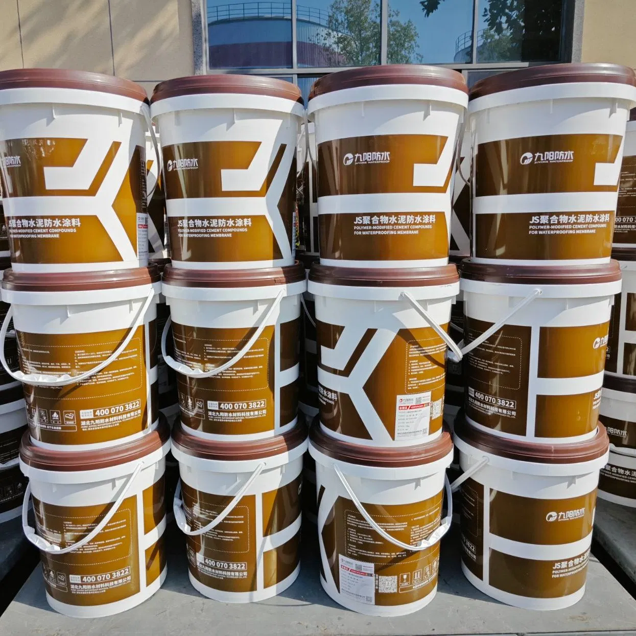 Js Polymer Cement Waterproof Coating for Cement Walls/Floors, Kitchens, Pools, Bridges, Basements